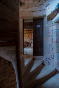 escalier à vis du château de Montaigut
